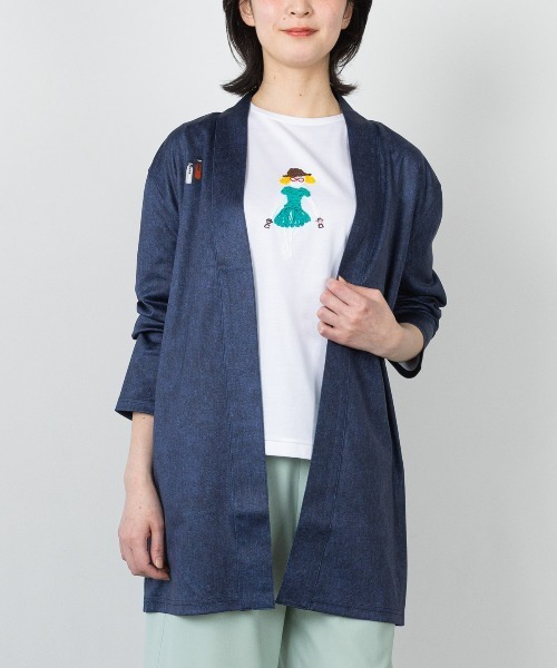 Picone イラストプリント カーディガン STUDIO PICONE（スタジオピッコーネ） カーディガン 「オンライン