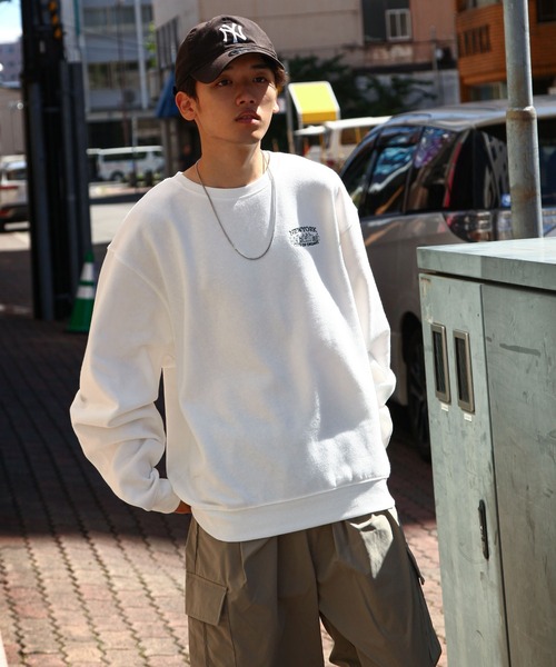 「ZIP FIVE」 スウェットカットソー LARGE オートミール メンズ_画像5