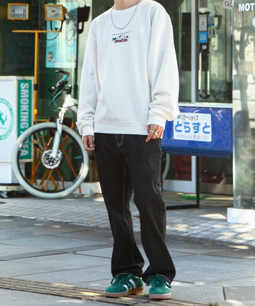 「ZIP FIVE」 スウェットカットソー LARGE オートミール メンズ_画像8