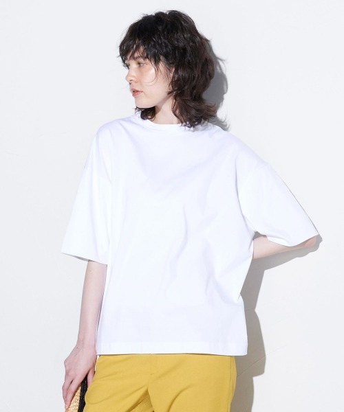 「la.f…」 半袖Tシャツ 7号 ホワイト レディース_画像4