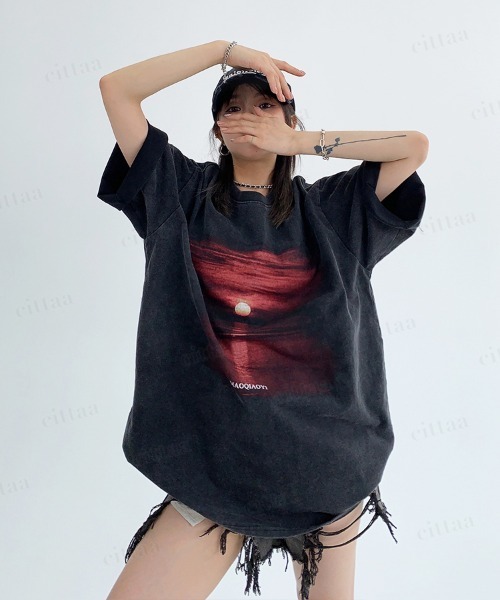 Dalfwin（ダールフィン） tシャツ 半袖 韓国ファッション MAOQIAOYI