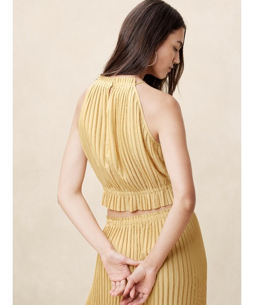 「BANANA REPUBLIC FACTORY STORE」 ホルターネック M ピンク レディース_画像4