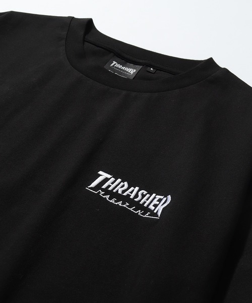 「THRASHER」 半袖Tシャツ LL 杢グレー メンズ_画像7