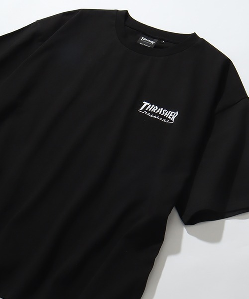 「THRASHER」 半袖Tシャツ LL 杢グレー メンズ_画像8