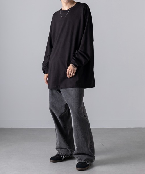 「MAISON CLUB」 長袖Tシャツ 2XL ブラック メンズ_画像9