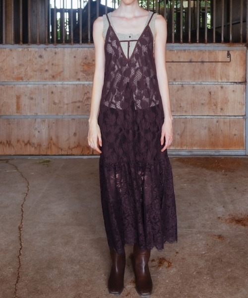 sahara（サハラ） ワンピース Lace Switching Dress : ZOZOTOWN Yahoo