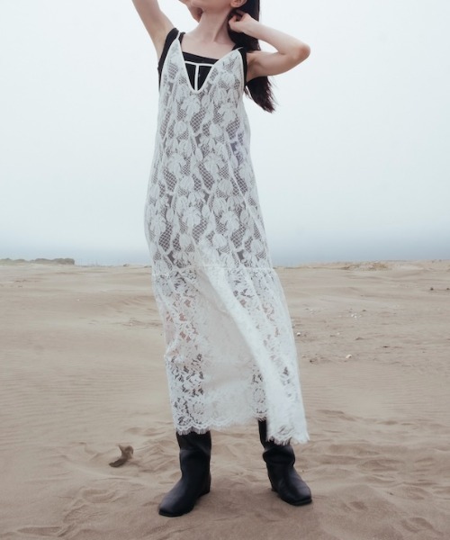 sahara（サハラ） ワンピース 「26AW PRE ORDER」Lace Switching Dress