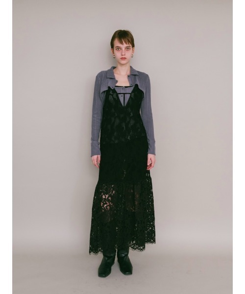 sahara（サハラ） ワンピース 「26AW PRE ORDER」Lace Switching Dress