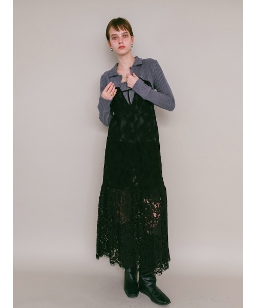 sahara ワンピース sahara（サハラ） ワンピース 「26AW PRE ORDER」Lace Switching Dress