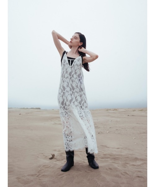sahara（サハラ） ワンピース 「26AW PRE ORDER」Lace Switching Dress