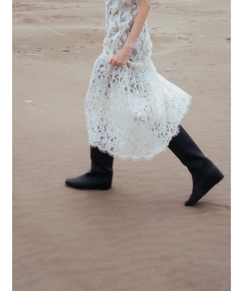 sahara（サハラ） ワンピース 「26AW PRE ORDER」Lace Switching Dress