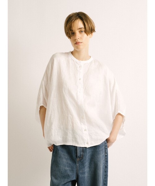 Yori 半袖ブラウス 38 ネイビー レディース : ZOZOTOWN Yahoo!店