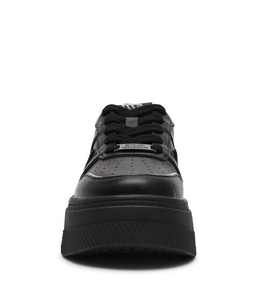 「STEVE MADDEN」 ローカットスニーカー 24.0cm ブラック×シルバー レディース_画像9