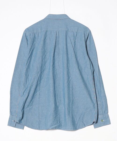 「BEAMS」 長袖シャツ L ブルー レディース_画像2