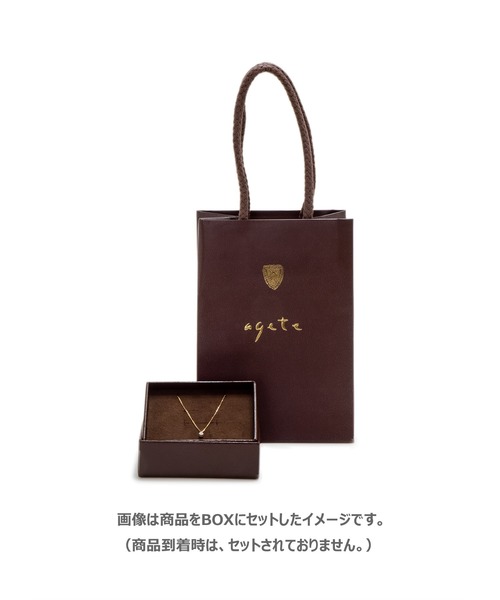agete（アガット） ネックレス K18ダイヤモンドネックレス レディース
