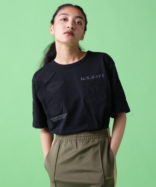 AVIREX tシャツ 「WEB＆DEPOT限定」トップガン ワッペン Tシャツ