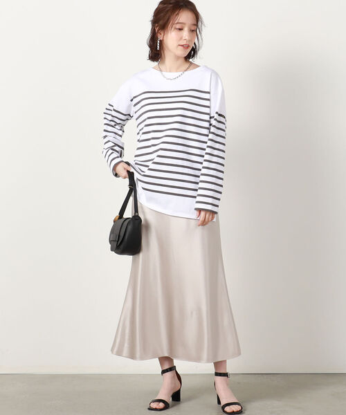 【新品】NOLLEY'S sophiノーリーズサテンナロースカート マーメイドМ NOLLEY'S Sophi（ノーリーズソフィー） スカート ハンマーサテン