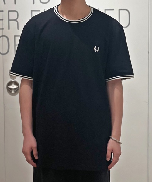 FRED PERRY tシャツ TWIN TIPPED T-SHIRT M1588 102_BLACK