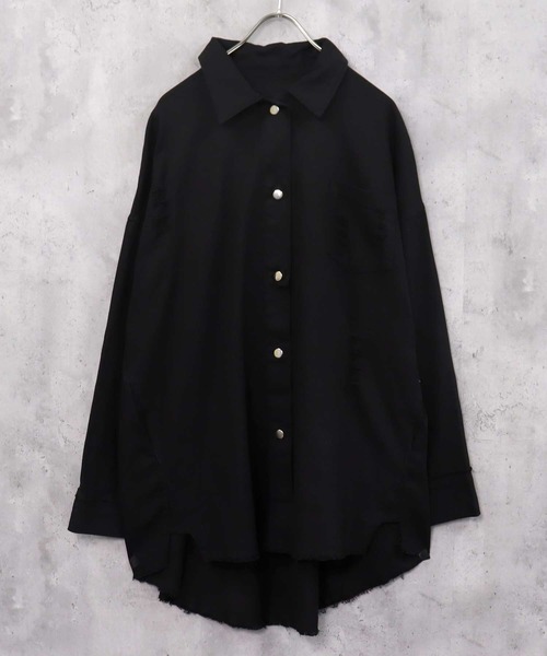 ブラウス シャツ BIGシルエットチュニックシャツ レディース SHISKY ブラウス シャツ BIGシルエットチュニックシャツ