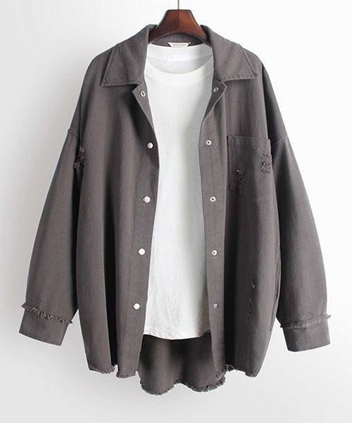 ブラウス シャツ BIGシルエットチュニックシャツ レディース SHISKY ブラウス シャツ BIGシルエットチュニックシャツ