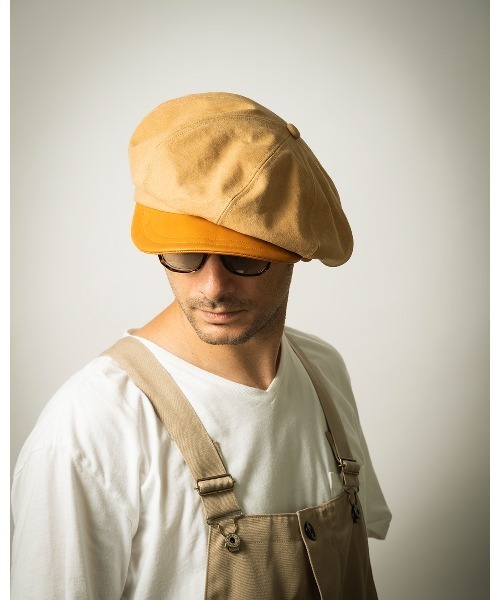 帽子 キャスケット 【VASCO × Mr.FATMAN】 JOHNNY OX LEATHER CASQUETTE VASCO Mr FATMAN JOHNNY OX LEATHER