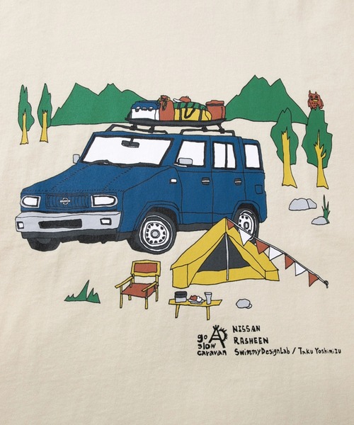 go slow caravan（ゴースローキャラバン） tシャツ 「NISSAN×go slow