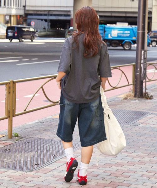 パンツ 「retock's」ロゴ刺繍ペインターワイドハーフパンツ メンズ レディース | MONO-MART | 14