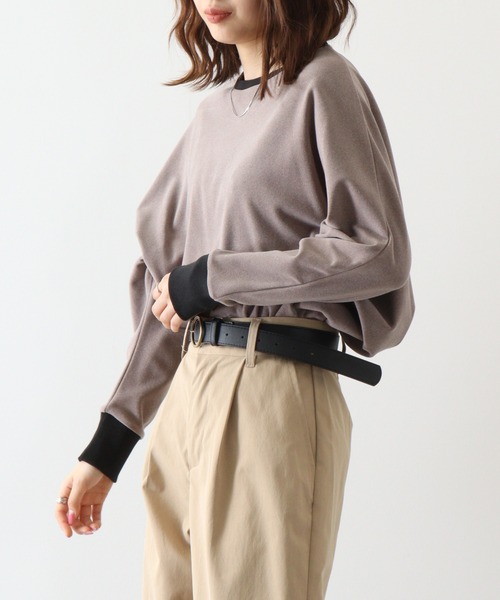 tシャツ 「a.n.l」微起毛オーバーサイズプルオーバー レディース tシャツ 「a.n.l」微起毛オーバーサイズプルオーバー レディース