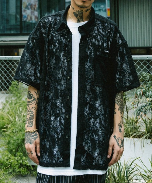 Subciety シャツ LACE SHIRT メンズ : ZOZOTOWN Yahoo!店 - 通販