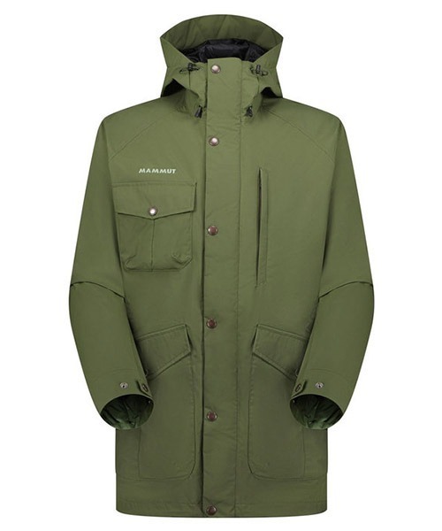 MAMMUT フード付きベージュパーカー L Mammut（マムート）の「MAMMUT/マムート ZUN HS Thermo Hooded