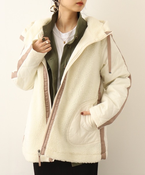 FUNALIVE（ファンアライブ） コート アウター 「Laliberte」ボア切替