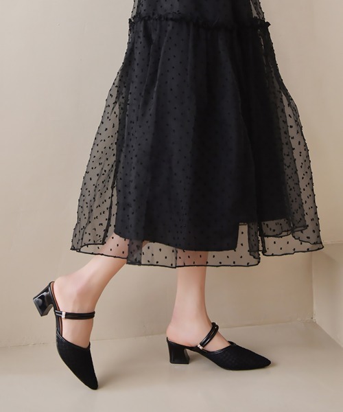 レディースパンプス　サンダル美品 miniministore サンダル ミュール パンプスサンダル レディース