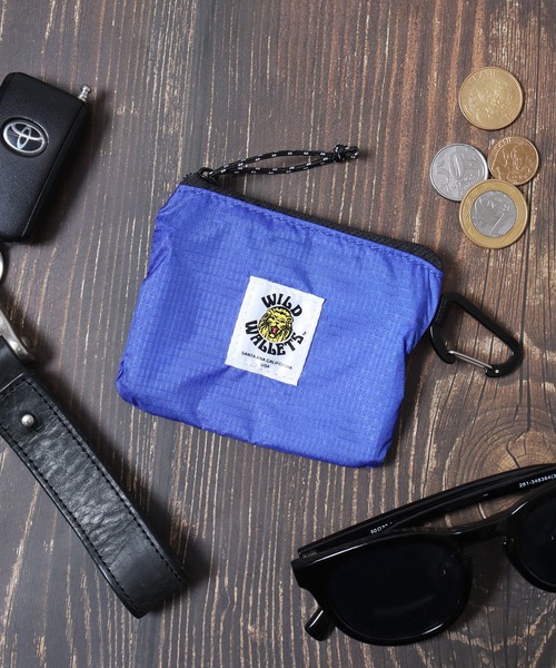 ★あわ★WILD WALLETS FUNALIVE コインケース WILD WALLET カラビナ付ナイロンコイン