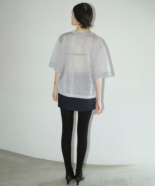CLANE（クラネ） ニット セーター SHEER V NECK KNIT TOPS レディース