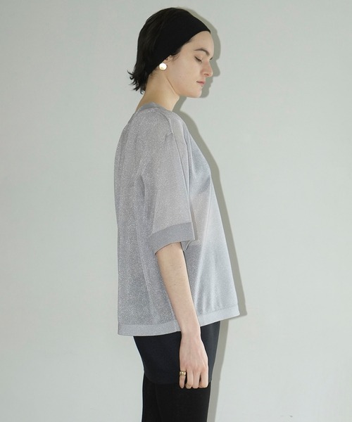 CLANE（クラネ） ニット セーター SHEER V NECK KNIT TOPS レディース