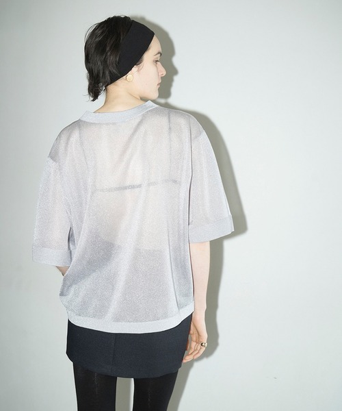 CLANE（クラネ） ニット セーター SHEER V NECK KNIT TOPS レディース