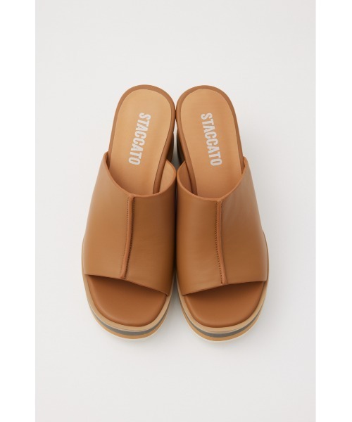 STACCATO ミュール【新品・完売品】 STACCATO サンダル ロワールステップウェッジヒールミュール