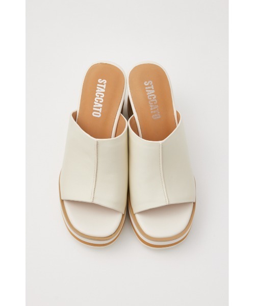 STACCATO ミュール【新品・完売品】 STACCATO サンダル ロワールステップウェッジヒールミュール