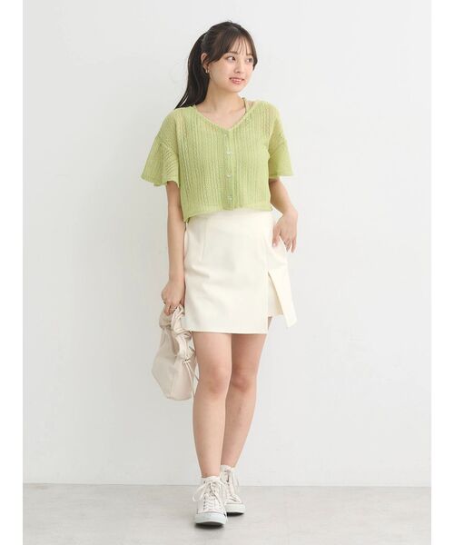 earth music&ecology カーディガン SET2点レースカーディガン+