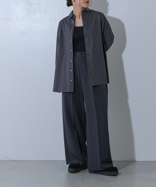 COLONY 2139 ブラウス シャツ プレーンオーバー長袖シャツ レディース