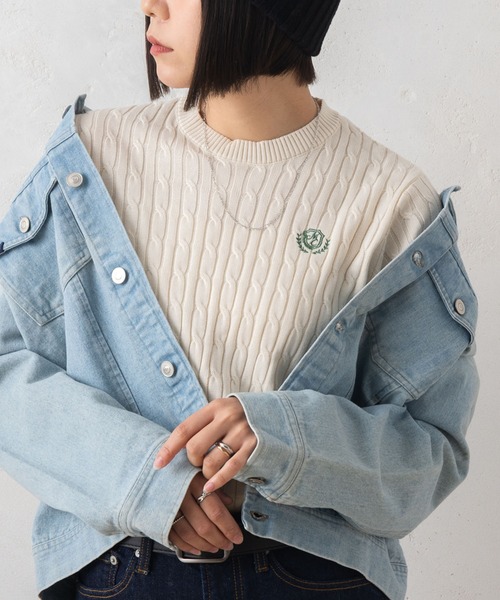 marie claire bis ニット セーター ケーブル 「別注」marie bis/マリ