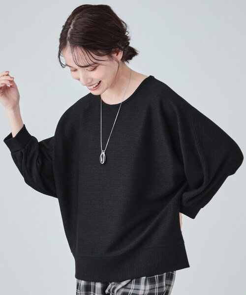 tシャツ ラメドルマンニット レディース DRESKIP tシャツ 「UV」上品さとリラクシーさを兼ね備えた ラメ