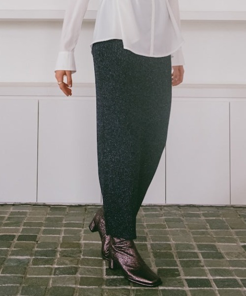 sahara スカート Glitter Knit Skirt/グリッターニットスカート