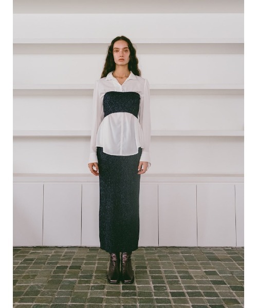sahara スカート Glitter Knit Skirt/グリッターニットスカート