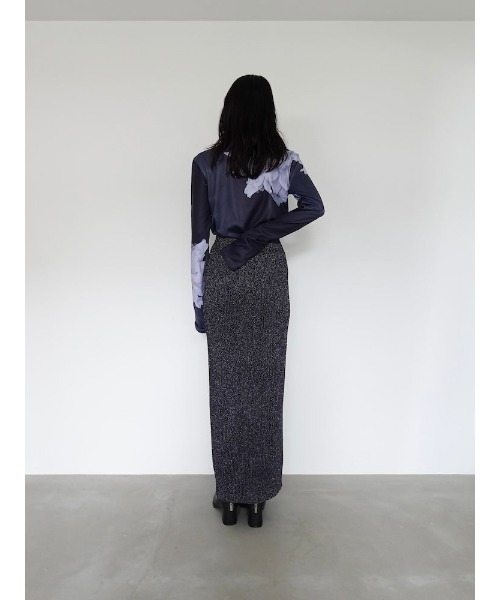 sahara スカート Glitter Knit Skirt/グリッターニットスカート