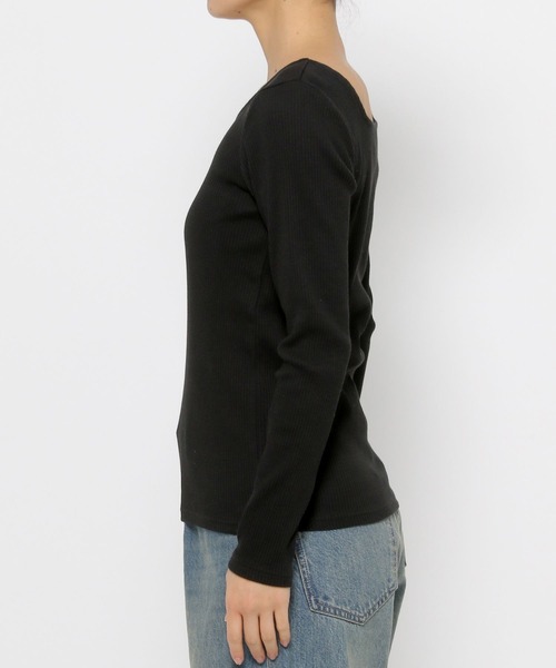 LOWRYS FARM（ローリーズファーム） tシャツ 2WAYリブタイトロング