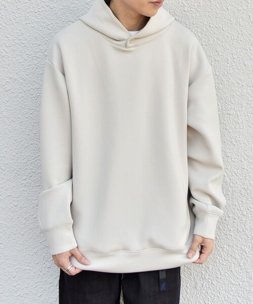 SHIPS any パーカー カラー ダンボール スナップ プルオーバー 26AW 