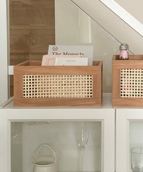 ラタン⭐︎蓋付き収納ボックス 収納 ラタン収納ボックス : ZOZOTOWN Yahoo!店 - 通販 - Yahoo