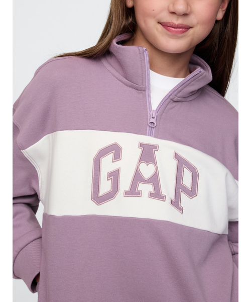 GAP ヴィンテージソフト ハーフジップアップ スウェットシャツ ピンク Gap公式オンラインストア | ヴィンテージソフト ハーフジップ