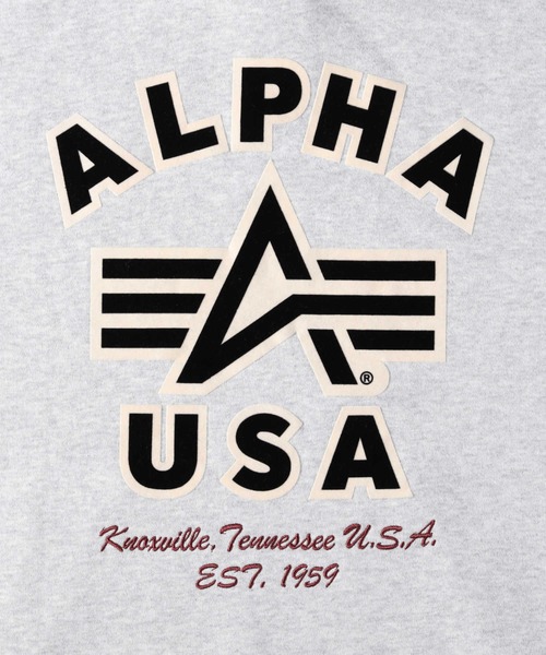 Alpha Industries パーカー 「ALPHA」バックフライングPK